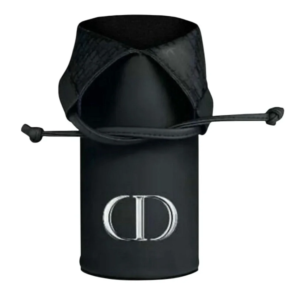 DIOR Makeup CD Logo Punch with Black Velvet Travel Bag & Cream Brush Not Include